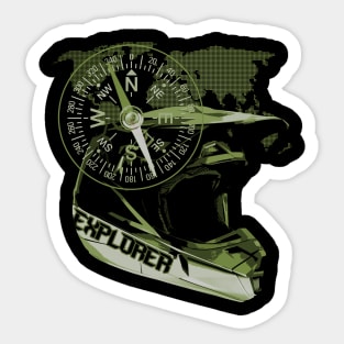 Explorer - Compass Sticker